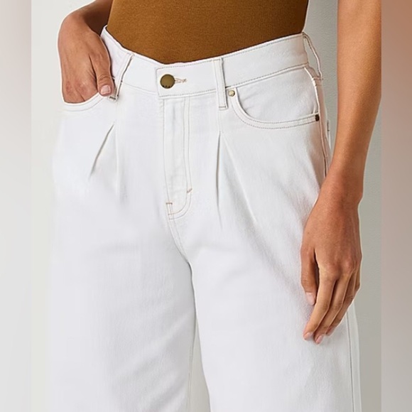 a.n.a Womens High Rise Pleated Wide Leg Jean Size 12 NWT - Picture 3 of 7